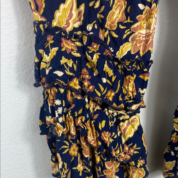 Blue Rain Bell Sleeve Blouse with Smocked Details - Picture 7 of 8